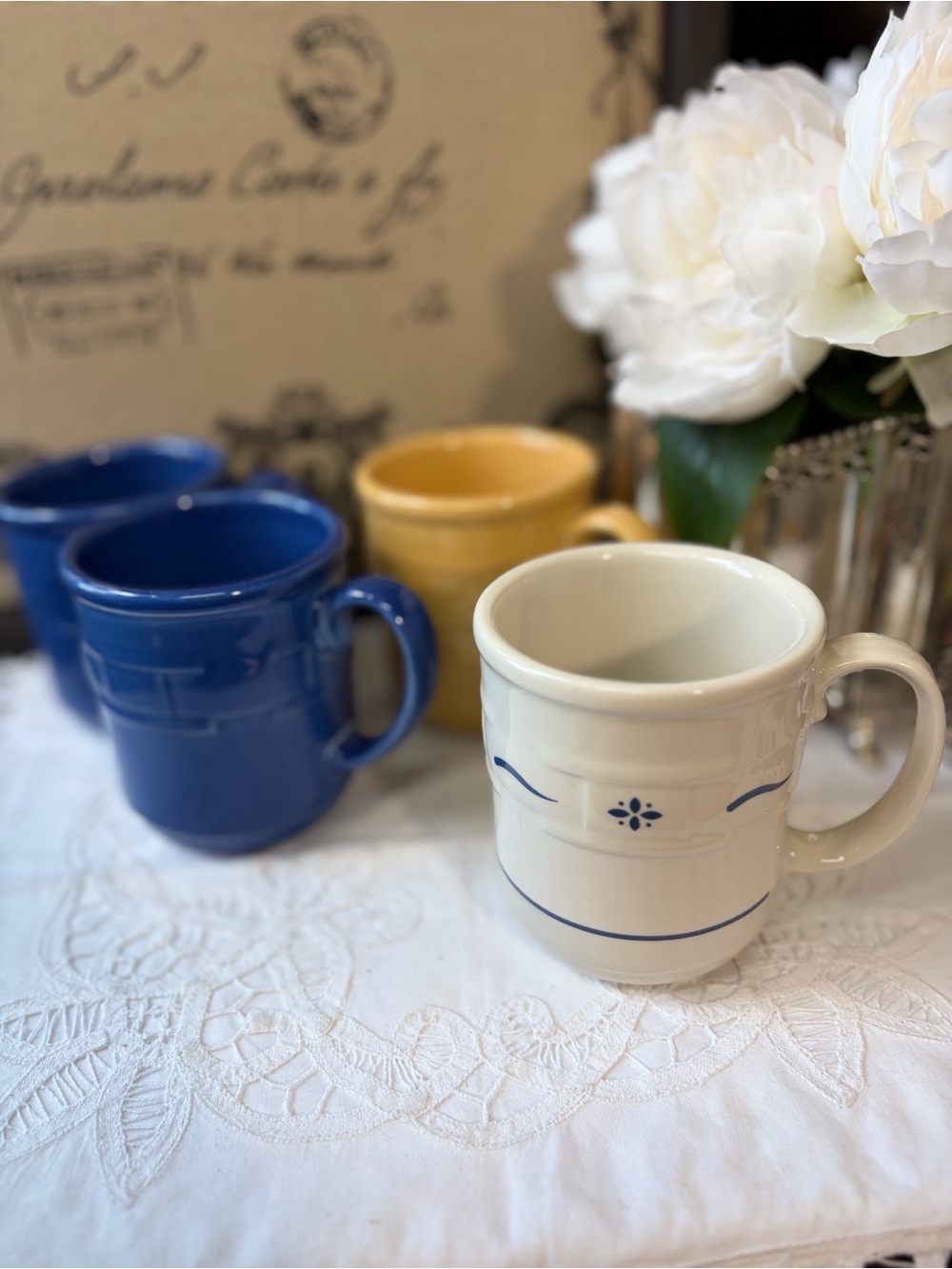 Longaberger ceramic coffee mug